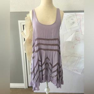 Free people Voile and Lace Trapeze Slip